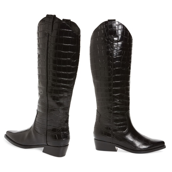 Marc Fisher LTD Haze Croc Embossed Leather Boot - Picture 7 of 7